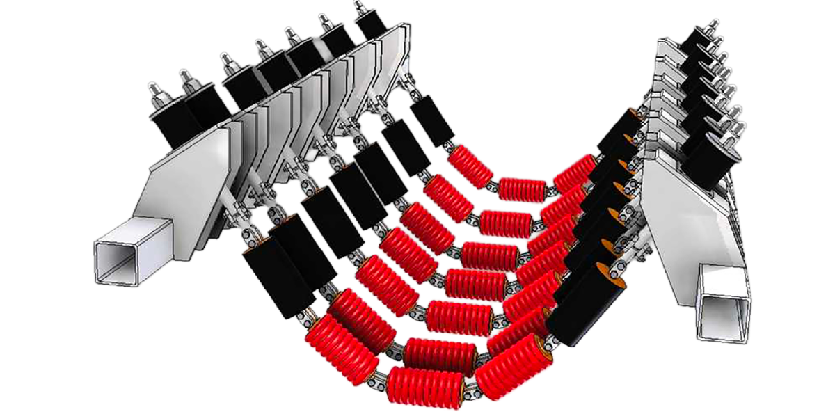 5-Roller Heavy Duty Suspended Idler