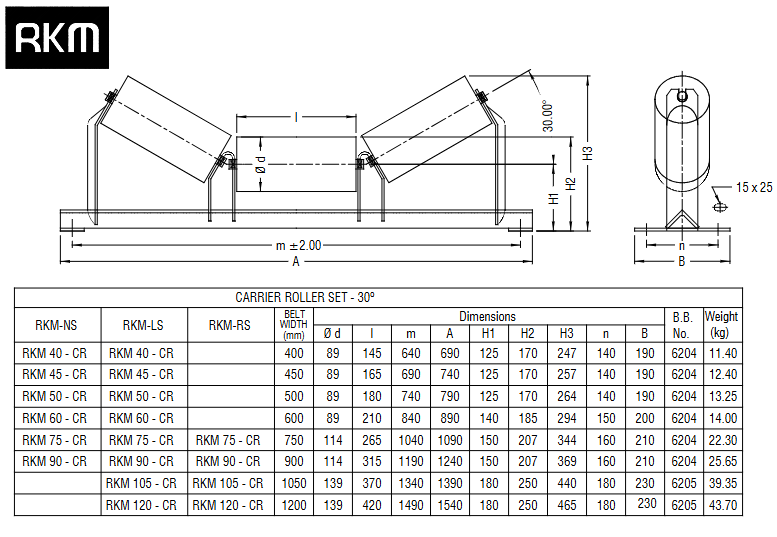 Carry Trough Idler